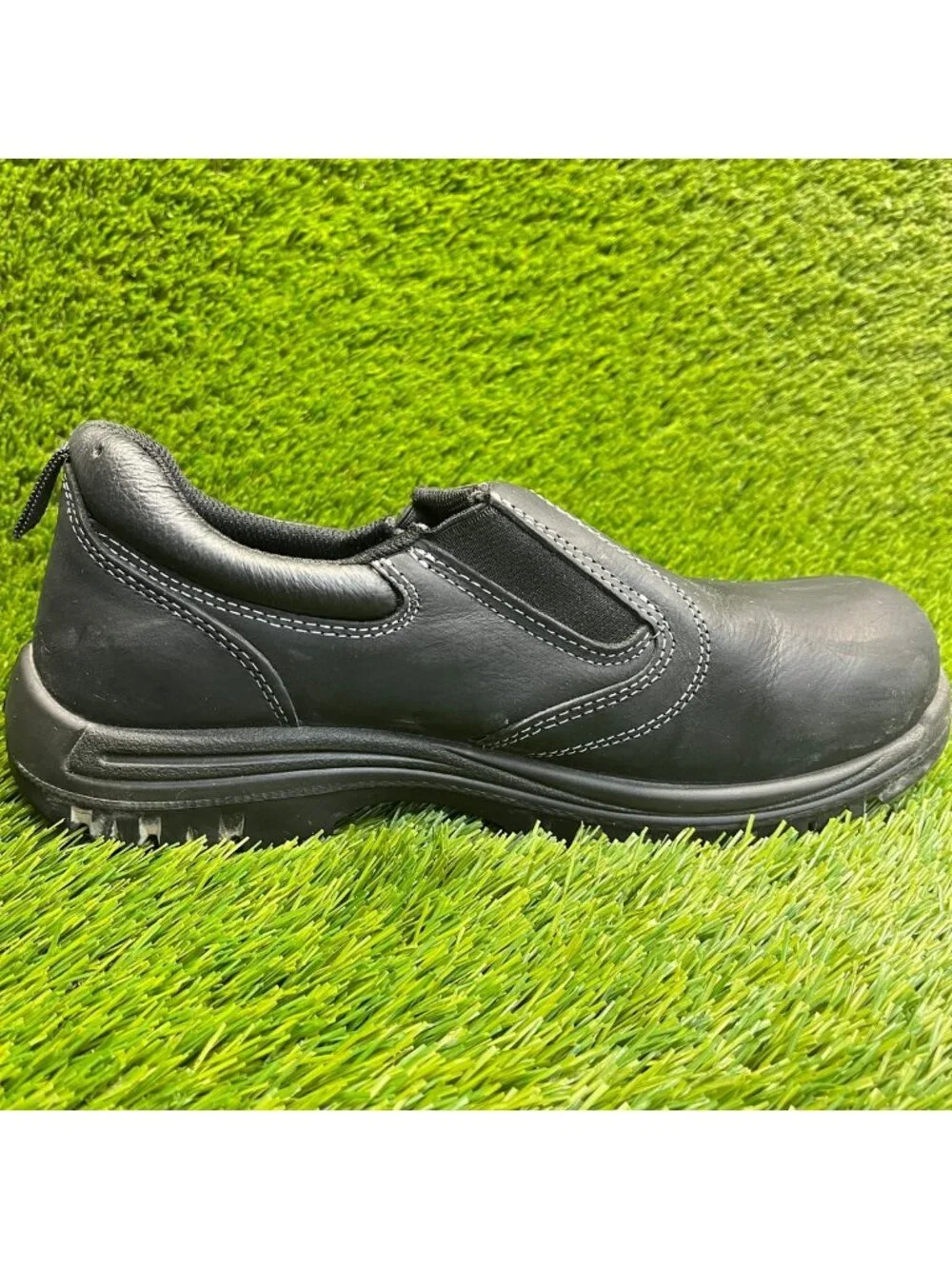Avenger Foreman Mens Size 11 Black Composite Toe Slip On Safety Work Shoes